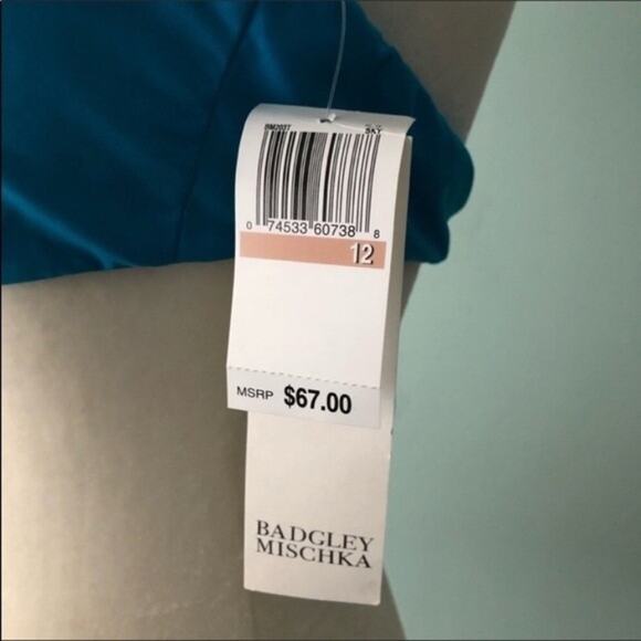 NWT Badgley Mischka Tangier Bikini Top Size 12 Swimsuit Mermaid - Picture 4 of 4